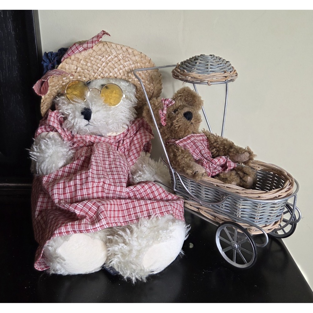 Vintage Boyd's Bear Auntie Edna 1985 J.B. Bean Series # 1870 Collectible Plush